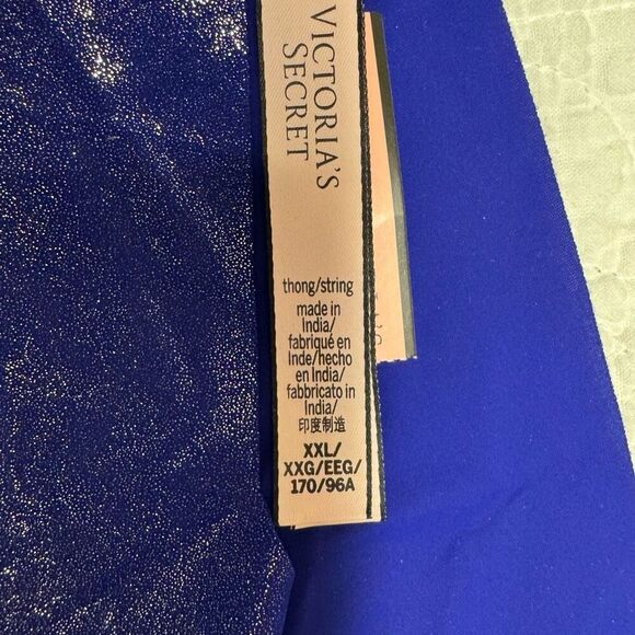 NWT Victoria’s Secret dream shimmer string xxl royal blue - Picture 3 of 7